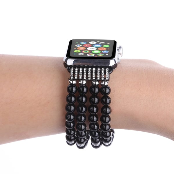 Apple Watch (41 mm) 4-raders klokkerem i perlestil - Svart