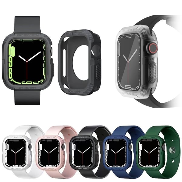 Apple Watch (45 mm) TPU-deksel - Grå