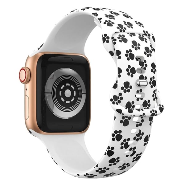 Apple Watch (45 mm) designklokkerem i silikon - Kattepoter