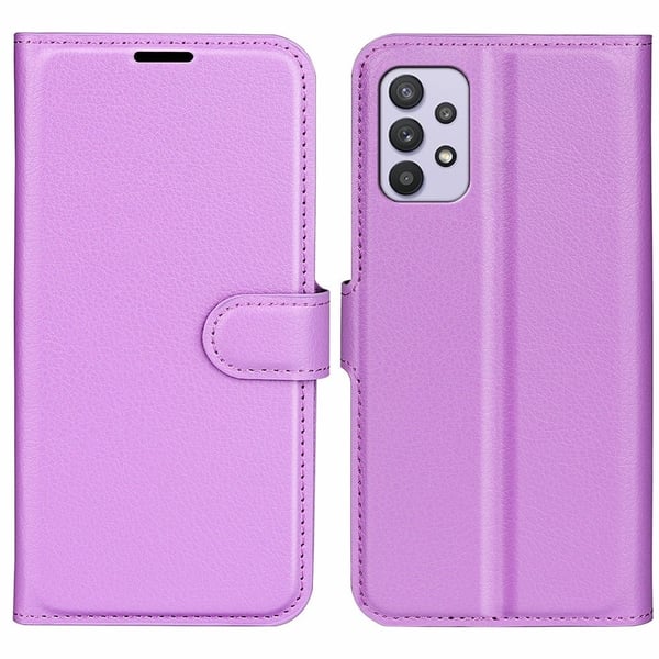 Klassisk Samsung Galaxy A53 5G flip etui - Lilla
