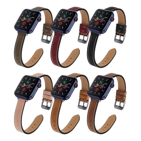 Apple Watch (41 mm) retro klokkerem i ekte skinn - Brun