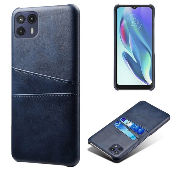 Dual Card Etui Motorola Moto G50 5G - Blå