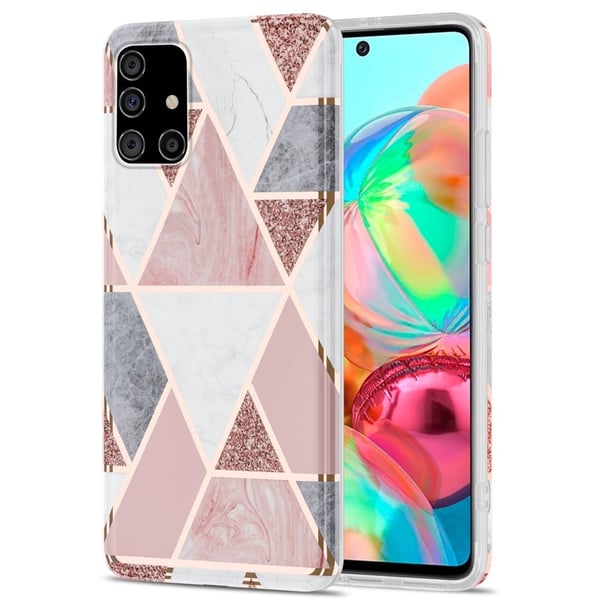 Marmormotiv Samsung Galaxy A71 5G skal - Rosa Marmormotiv Samsung Galaxy A71 5G skal - Rosa