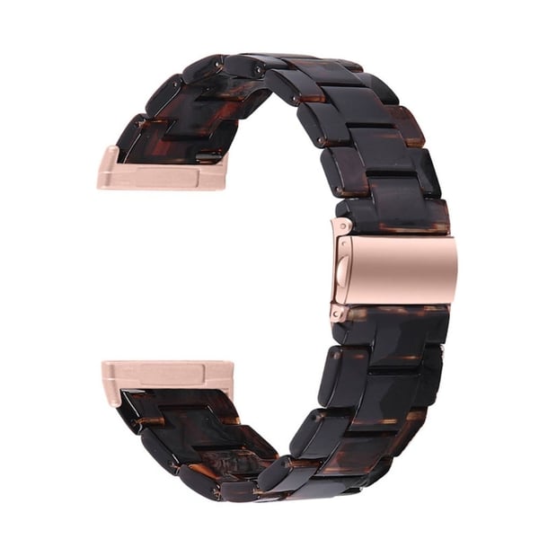 Fitbit Sense / Versa 3 hartsihelmikellon hihna - Tumma Hunaja