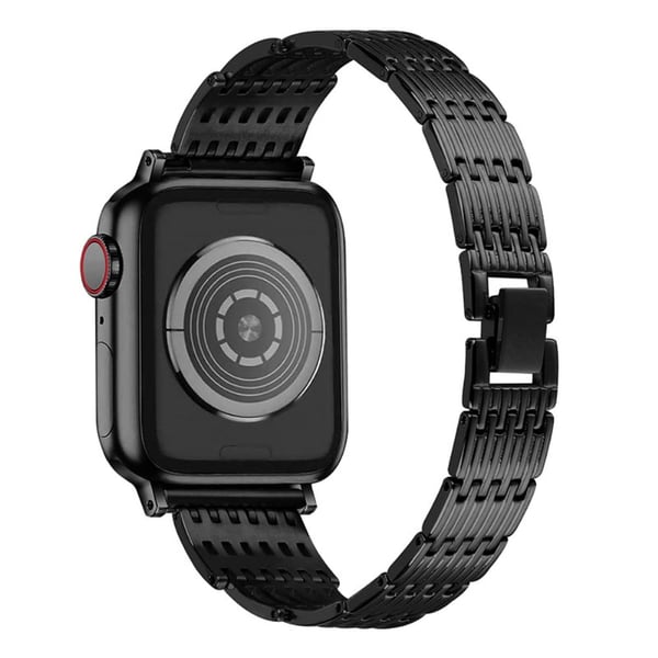 Apple Watch (45 mm) elegant klokkerem i rustfritt stål - Svart