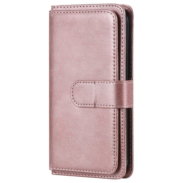 10-slot Lommebok Etui til Samsung Galaxy M52 5G - Rose Gull