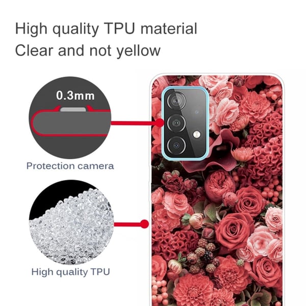 Deco Samsung Galaxy A73 Etui - Artless Million Blomster