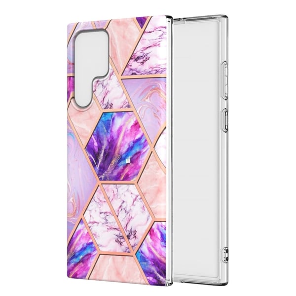 Marmormotiv Samsung Galaxy S22 Ultra skal - Ljust Lila Marmormotiv Samsung Galaxy S22 Ultra skal - Ljust Lila