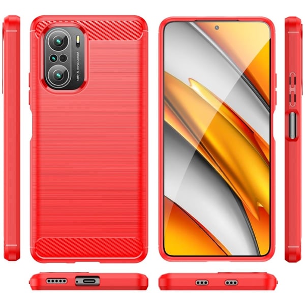 Carbon Flex Etui Xiaomi Mi 11X / 11x Pro / K40 Pro Plus - Rød