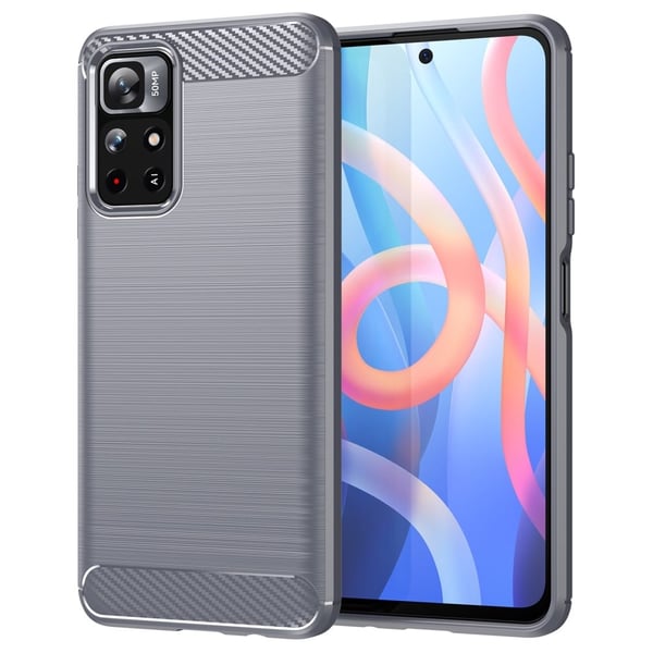 Carbon Flex Etui Xiaomi Redmi Note 11T 5G / M4 Pro 5g - Grå