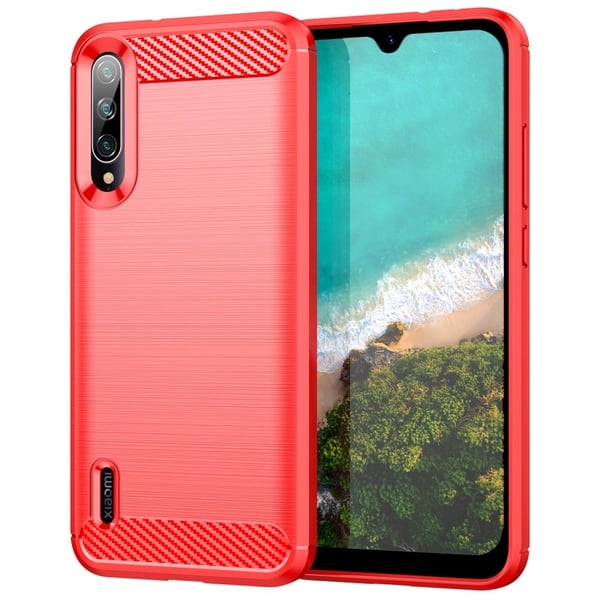 Carbon Flex Etui Xiaomi Mi A3 / Mi Cc9e - Rød