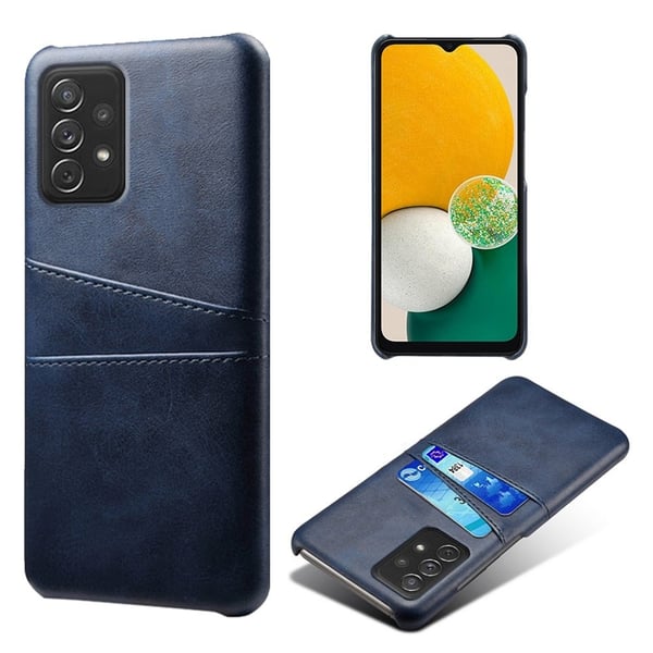 Dual Card Etui Samsung Galaxy A73 - Blå
