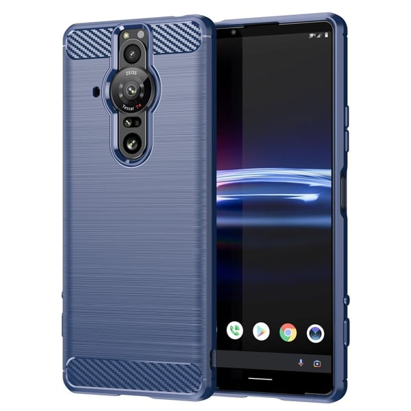 Carbon Flex Etui Sony Xperia Pro-I - Blå