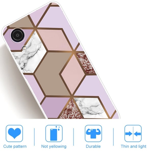 Marble Samsung Galaxy A03 Core Etui - Golden Lush Tile