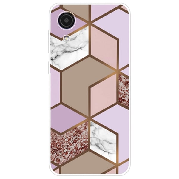 Marble Samsung Galaxy A03 Core Etui - Golden Lush Tile
