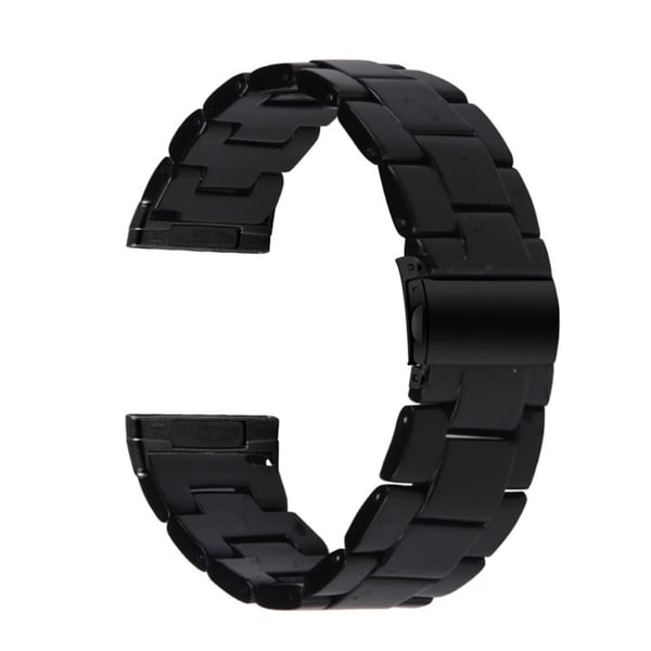Fitbit Sense / Versa 3 hartsihelmikellon hihna - Musta