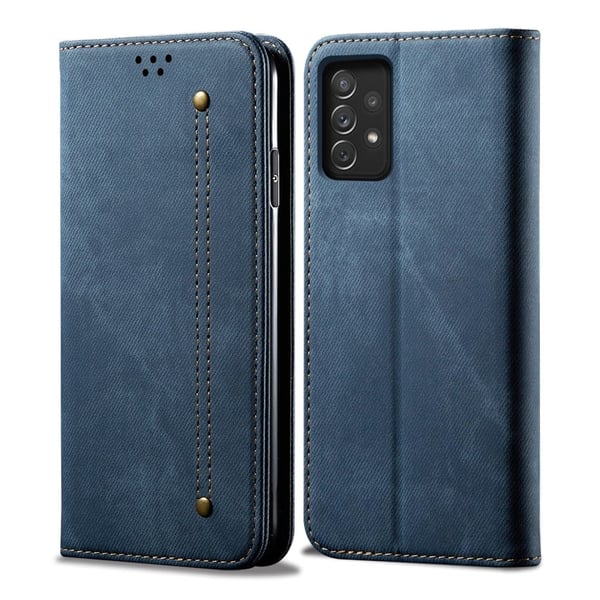 Jeans Samsung Galaxy A73 Flippetui - Blå