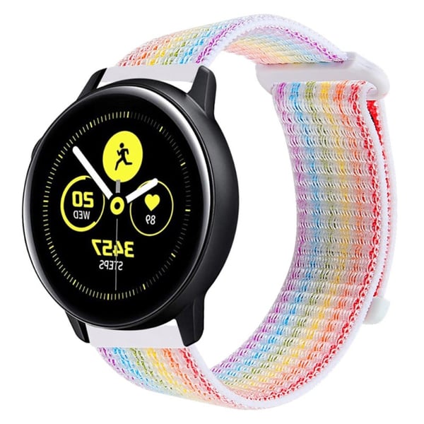 20 mm nylon loop-klokkerem til Samsung Galaxy Watch - Flerfarget