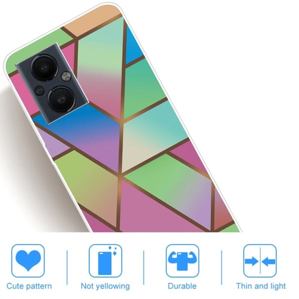 Marble OnePlus Nord N20 5G Etui - Rose / Green og Blue Gradients