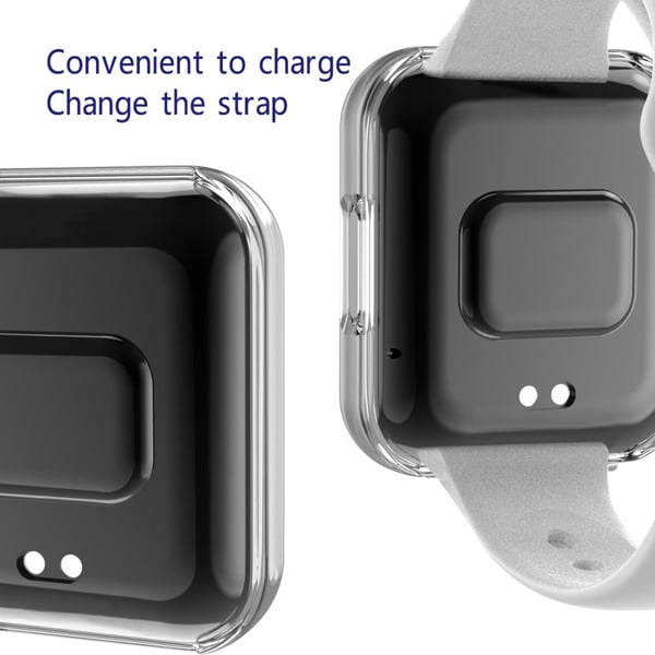 Xiaomi Redmi Watch 2 klart TPU-deksel med skjermbeskytter - Gjennomsiktig