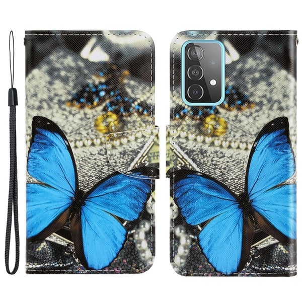 Wonderland Samsung Galaxy A33 5G Flippetui - Blå Sommerfugl