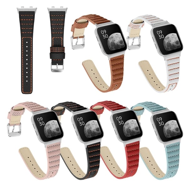 Oppo Watch (41 mm) klokkerem i ekte okseskinn - Brun
