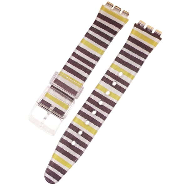 16 mm Universal søt klokkerem i silikon - Sebra Stripe