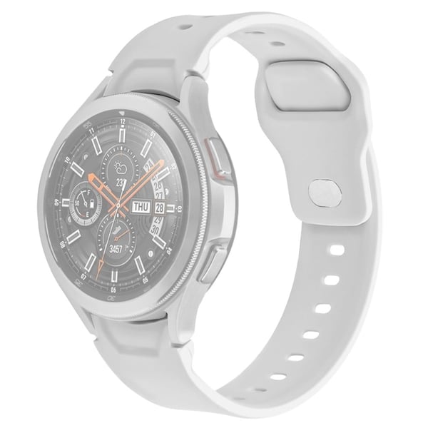 Samsung Galaxy Watch 4 Classic (46 mm) / (42 mm) klokkerem i silikon - Hvit