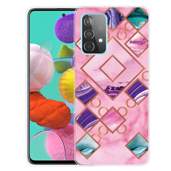 Marble Samsung Galaxy A33 5G Suojakotelo - Rose In Diamond Shapes