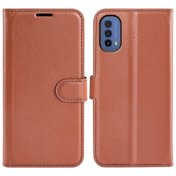Classic Motorola Moto E30 / E40 Flippetui - Brun