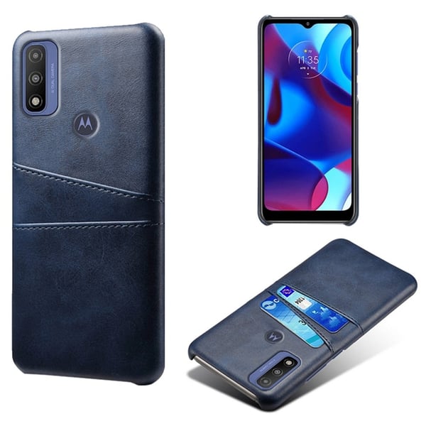 Dual Card Etui Motorola G Pure - Blå