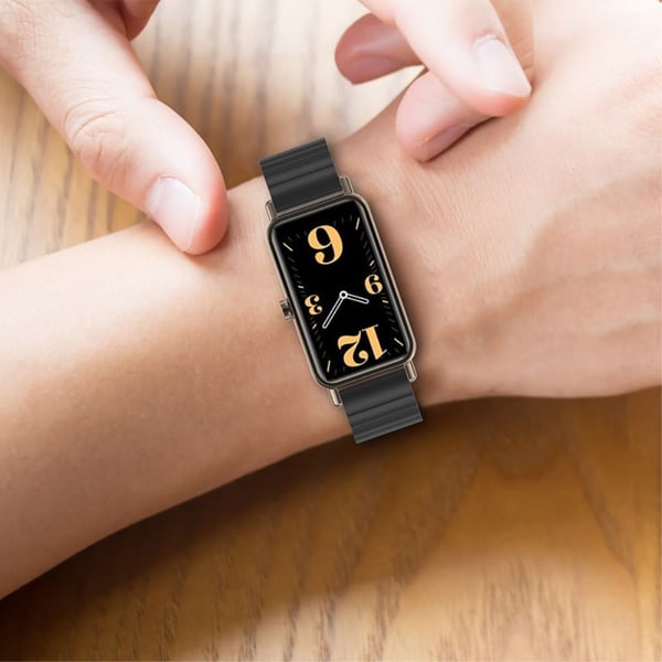 Huawei Watch Fit Mini klokkerem med enkel perleløkke - Gull