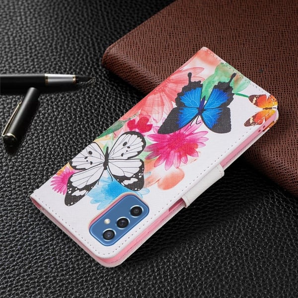 Wonderland Samsung Galaxy M52 5G Flippetui - To Sommerfugler