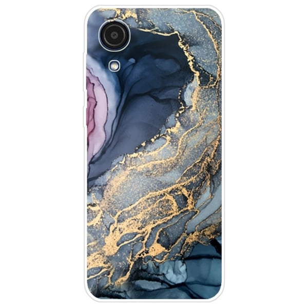 Marble Samsung Galaxy A03 Core Etui - Blue på Gylden Splash Klinkekule