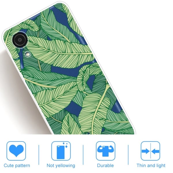 Deco Samsung Galaxy A03 Core Etui - Green Leaves