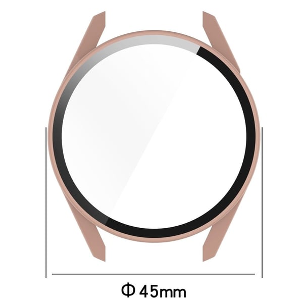 Huawei Watch GT 3 (42 mm) TPU-ramme + skjermbeskytter i herdet glass - Elfenben