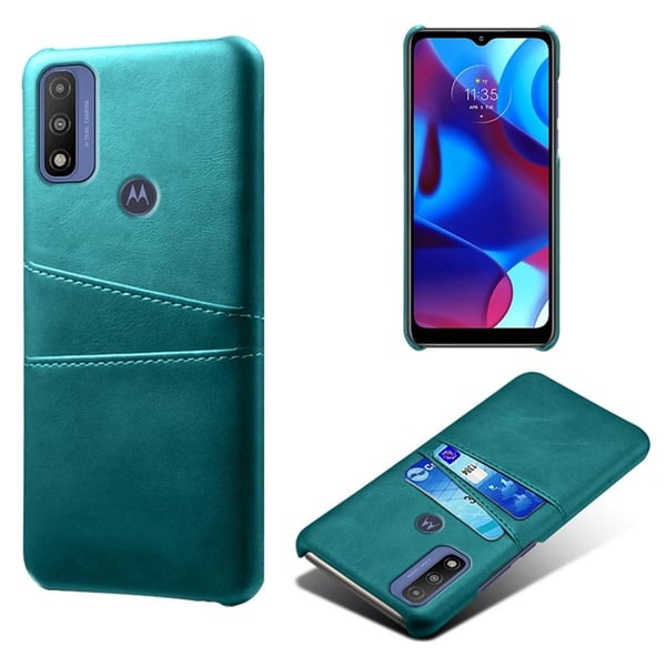Motorola G Pure skal med korthållare - Grön