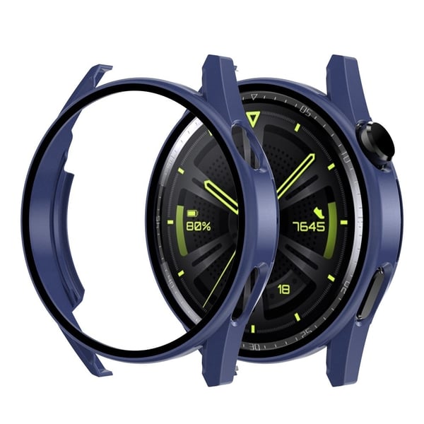 Huawei Watch GT 3 (42 mm) galvaniseringsramme med herdet glass - Mørkeblå