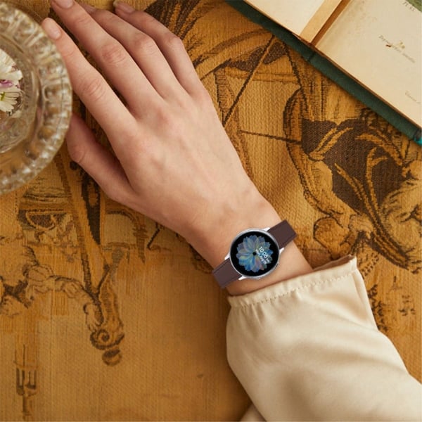 Oppo Watch (41 mm) klokkerem i ekte okseskinn med hurtigutløser - Haze Blå