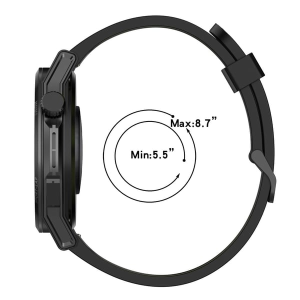 22 mm universal tofarget klokkerem i silikon - Grå / Gul