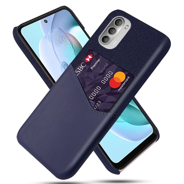 Bofink Motorola Moto G51 5G Kredittkort Deksel - Blå