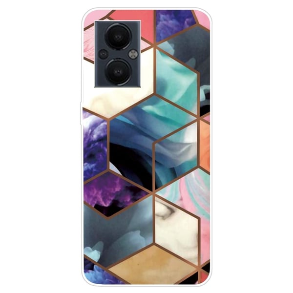 Marble OnePlus Nord N20 5G Etui - Fargerik Terning Tile