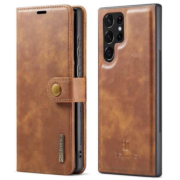 DG.Ming Samsung Galaxy S22 Ultra 2-in-1 Lommebok Etui - Brun