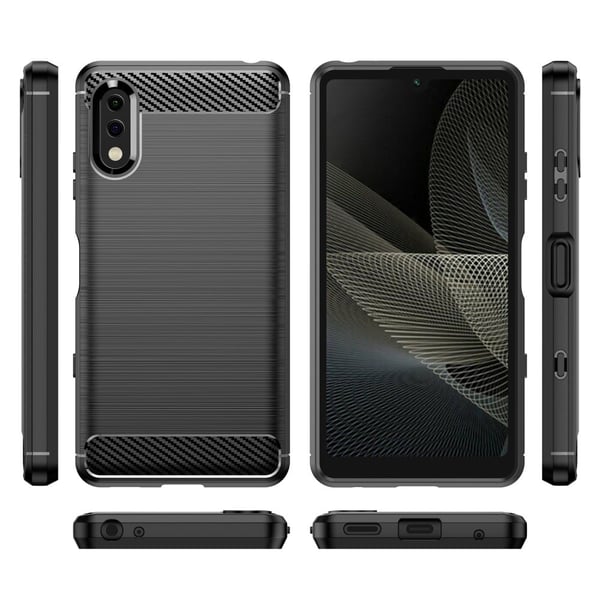 Carbon Flex Etui Sony Xperia Ace 2 - Svart