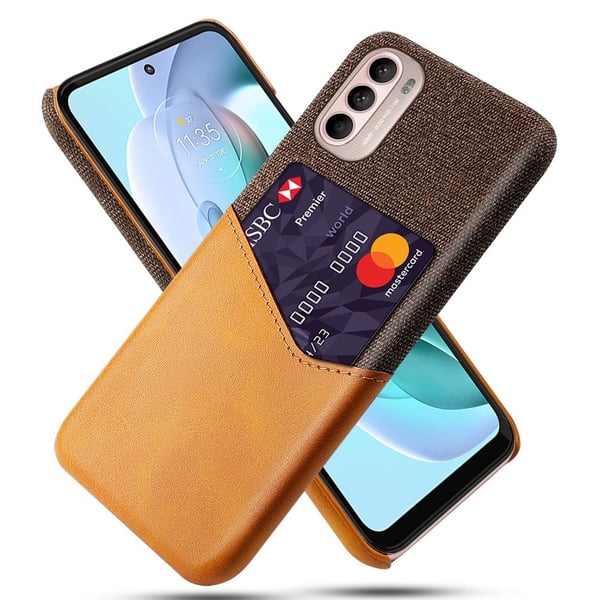Bofink Motorola Moto G41 / G31 Kredittkort Deksel - Oransje