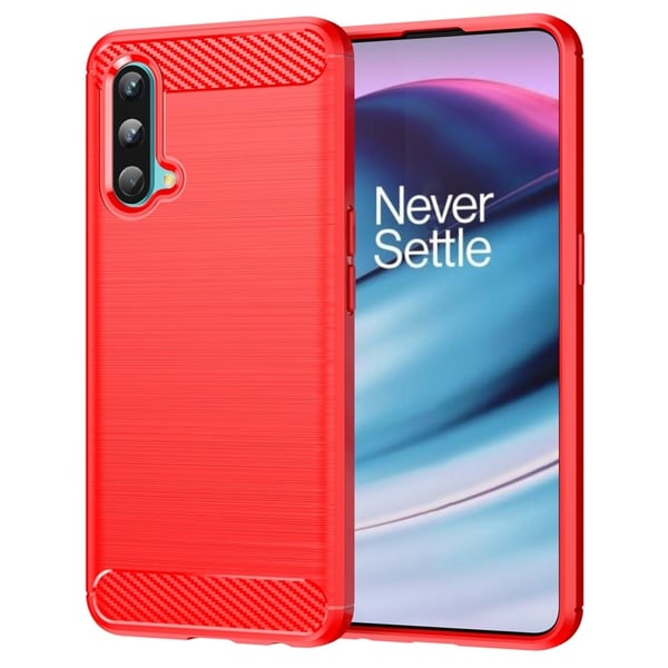 Carbon Flex Etui OnePlus Nord CE 5G - Rød