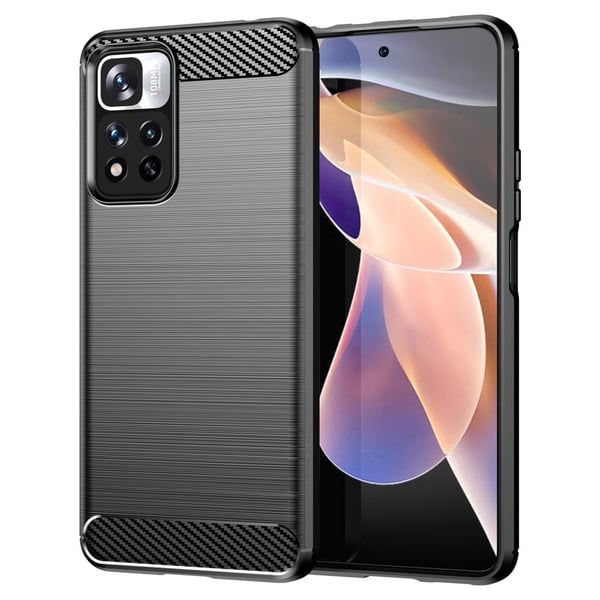 Carbon Flex Etui Xiaomi Redmi Note 11 Pro Plus / 11 Pro - Svart