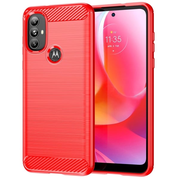 Carbon Flex Etui Motorola Moto G Power (2022) - Rød