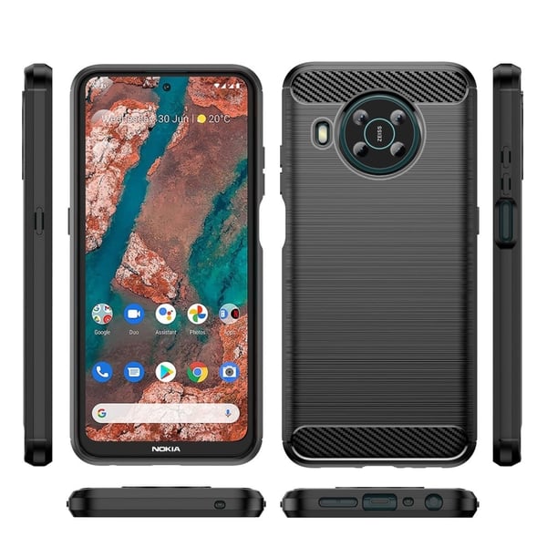 Carbon Flex Etui Nokia X100 - Svart