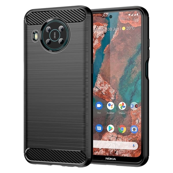 Carbon Flex Etui Nokia X100 - Svart